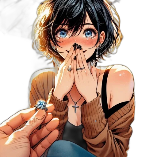 face, weapon, jewelry, mask, anime, comic book art, concept art, photorealistic transparent PNG cut-out