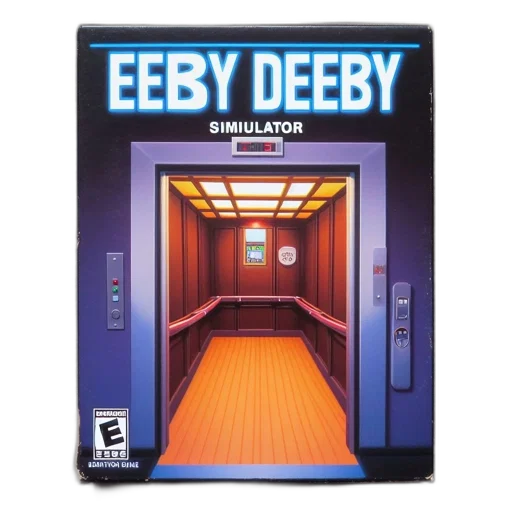 pixel art, concept art, 3d render, box, cover, shows, rating, featuring transparent PNG cut-out
