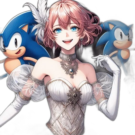 crown, dress, staff, weapon, concept art, pixel art, anime, fantasy art transparent PNG cut-out