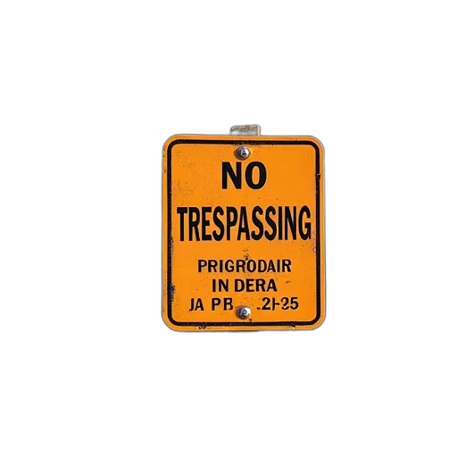 dress, weapon, trespassing, private, property, sign transparent PNG cut-out