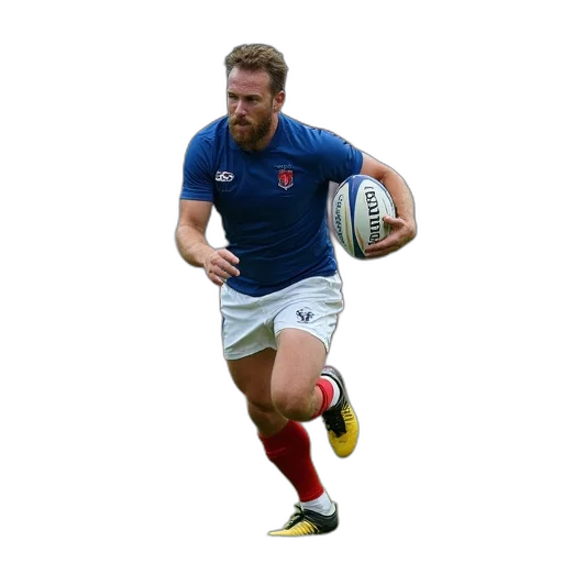 rugby, player, during, french transparent PNG cut-out