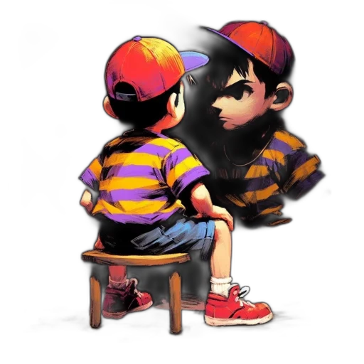hat, pixel art, concept art, watercolor, cartoon, red, colorful, young transparent PNG cut-out