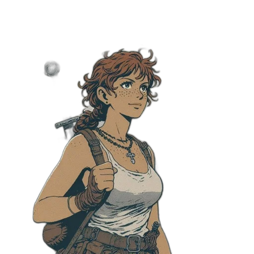 dress, weapon, staff, sword, concept art, comic book art, pixel art, fantasy art transparent PNG cut-out
