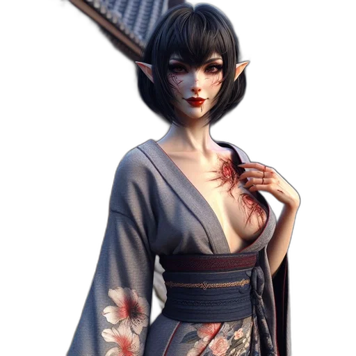 staff, sword, dress, concept art, fantasy art, 3d render, photorealistic, dark transparent PNG cut-out