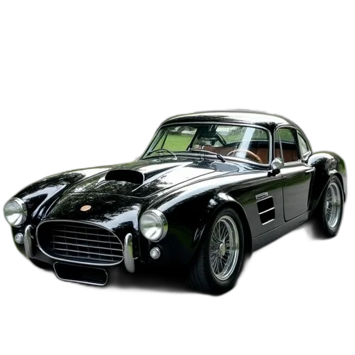 car, animal, photorealistic, 3d render, concept art, comic book art, black, shiny transparent PNG cut-out