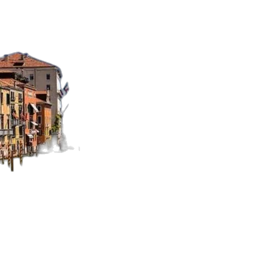 building, furniture, umbrella, 3d render, photorealistic, concept art, pixel art, city street transparent PNG cut-out