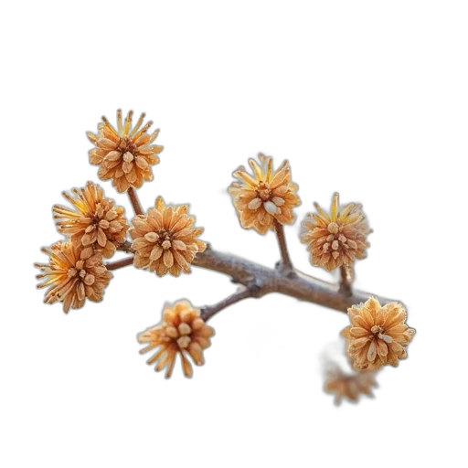 flower, crown, tree, jewelry, 3d render, photorealistic, close-up, image transparent PNG cut-out