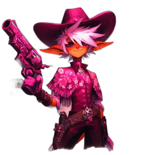weapon, jacket, staff, hat, concept art, pixel art, 3d render, fantasy art transparent PNG cut-out