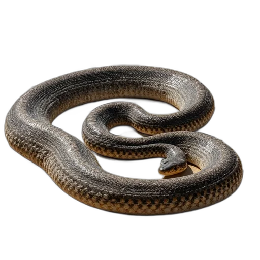 animal, jewelry, hair, creature, 3d render, photorealistic, large, coiled transparent PNG cut-out