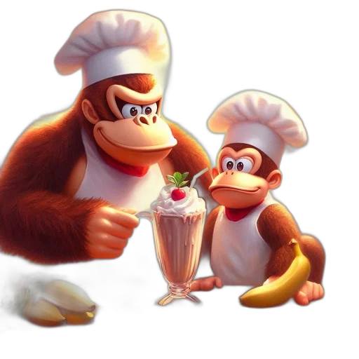 food, staff, concept art, 3d render, pixel art, photorealistic, two, anthropomorphic transparent PNG cut-out