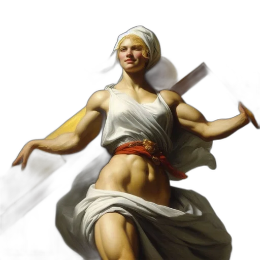 sword, weapon, concept art, fantasy art, photorealistic, oil painting, impressive, statue transparent PNG cut-out