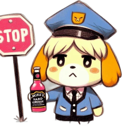 staff, weapon, concept art, anime, pixel art, vaporwave, cartoon, police transparent PNG cut-out