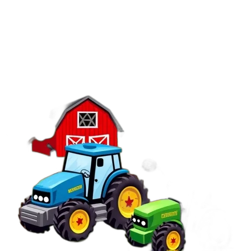 car, concept art, pixel art, 3d render, children, book, cover, titled transparent PNG cut-out