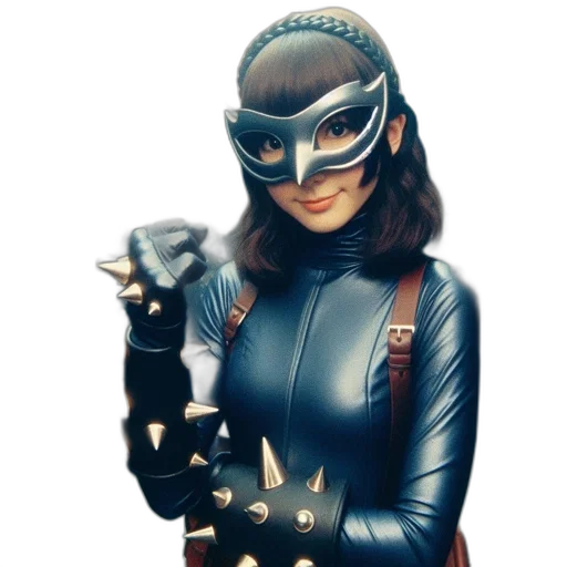 mask, jacket, robot, face, comic book art, concept art, 3d render, fantasy art transparent PNG cut-out
