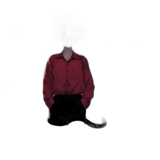 mask, jacket, staff, creature, pixel art, concept art, 3d render, photorealistic transparent PNG cut-out