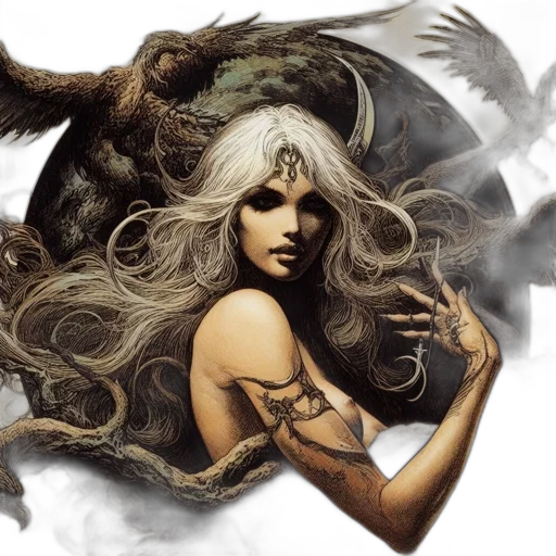 dragon, fantasy art, concept art, comic book art, photorealistic, dark, mystic, figure transparent PNG cut-out