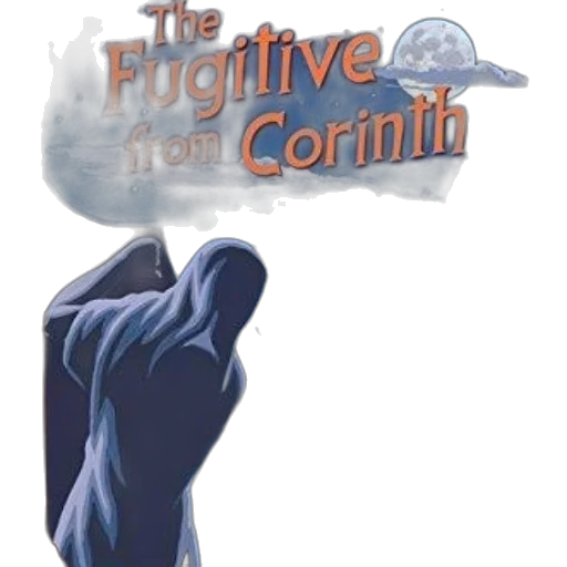 concept art, fugitive, corinth, book, cover, features, moonlit, street transparent PNG cut-out
