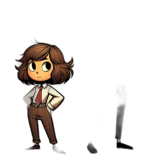 staff, robot, weapon, hair, concept art, cartoon, pixel art, comic book art transparent PNG cut-out