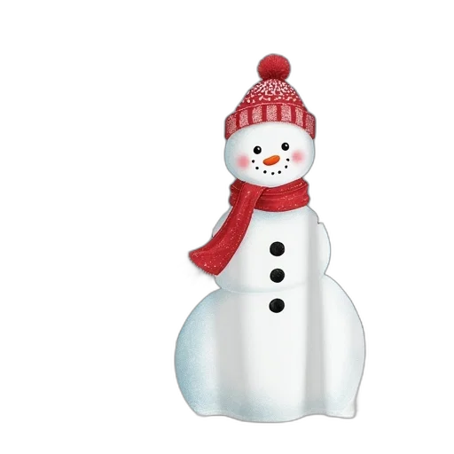 hat, 3d render, snow, little, snowman, shower, curtain, irina transparent PNG cut-out