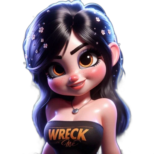 dress, weapon, crown, concept art, fantasy art, cartoon, 3d render, animated transparent PNG cut-out