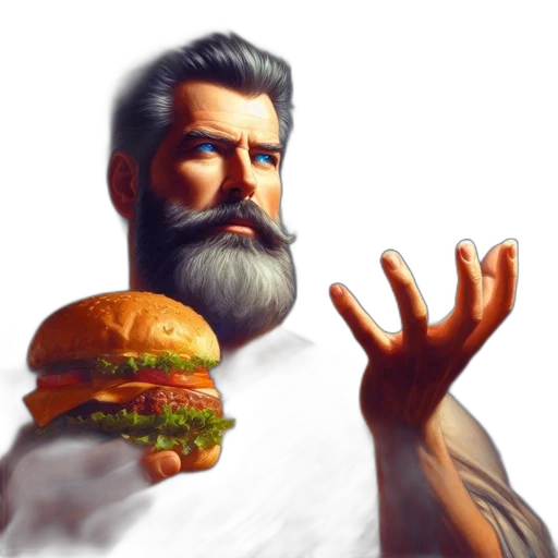 food, creature, face, concept art, pixel art, fantasy art, photorealistic, anthropomorphic transparent PNG cut-out