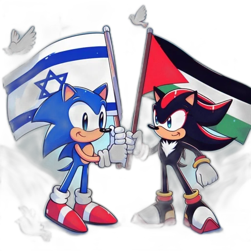weapon, concept art, cartoon, pixel art, comic book art, sonic, shadow, hedgehogs transparent PNG cut-out