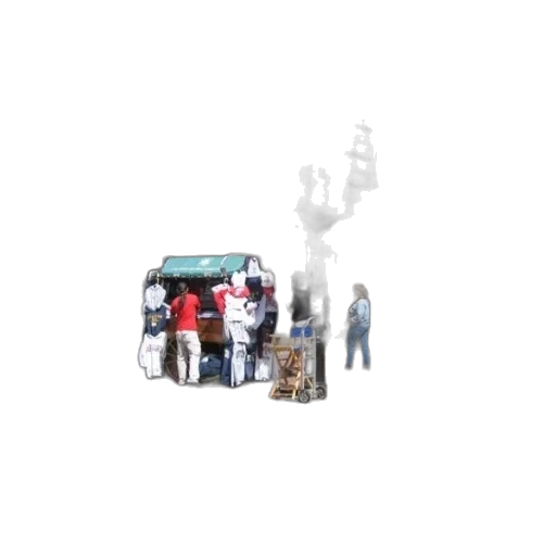 staff, car, robot, umbrella, 3d render, concept art, pixel art, photorealistic transparent PNG cut-out