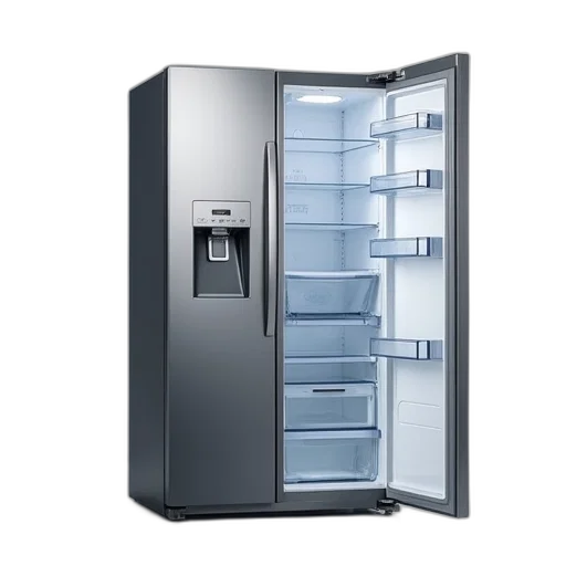 food, 3d render, samsung, side, refrigerator, freezer transparent PNG cut-out