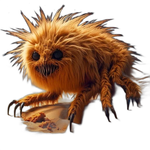 creature, animal, hair, food, concept art, 3d render, photorealistic, fantasy art transparent PNG cut-out