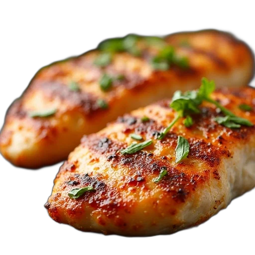 food, photorealistic, 3d render, grilled transparent PNG cut-out