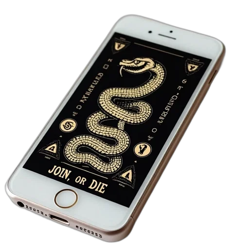 jewelry, white, iphone, black, screen, displaying, vintage-style, illustration transparent PNG cut-out