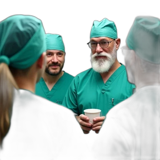 staff, concept art, group, medical, professionals, including, man, white transparent PNG cut-out