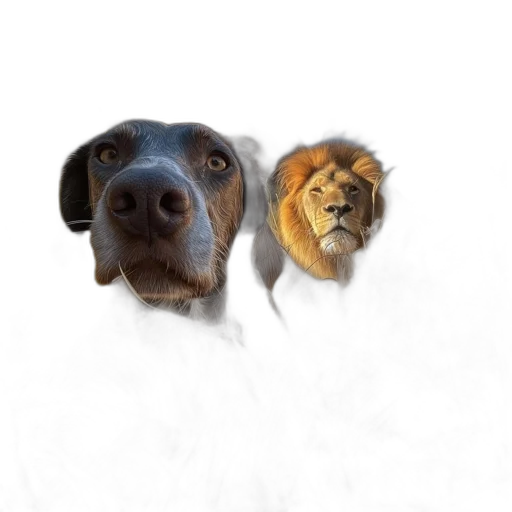 animal, face, staff, creature, photorealistic, 3d render, concept art, cartoon transparent PNG cut-out