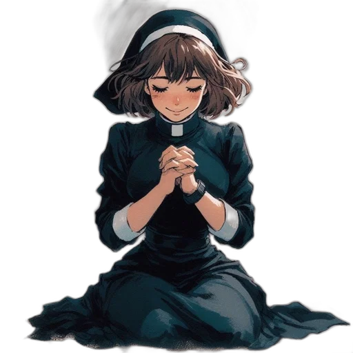 dress, hat, staff, crown, pixel art, anime, concept art, watercolor transparent PNG cut-out