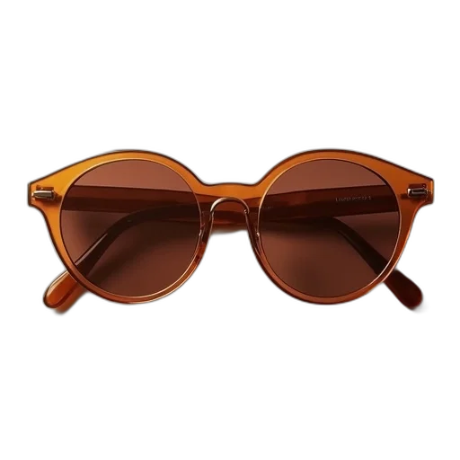 earth tones, keyhole, round, frame, sunglasses, brown transparent PNG cut-out
