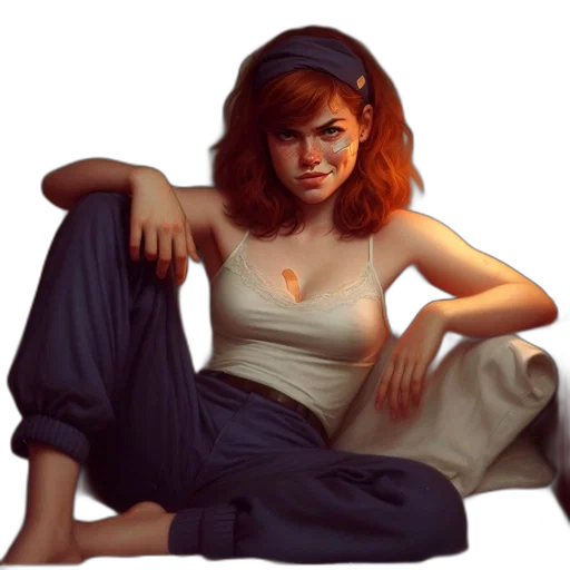 dress, jewelry, jacket, photorealistic, oil painting, concept art, pixel art, fire transparent PNG cut-out