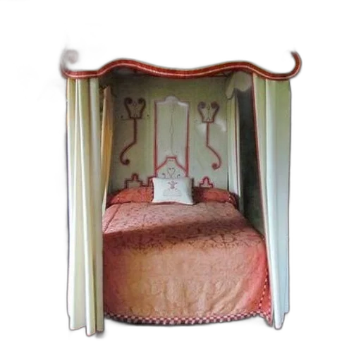 furniture, crown, hat, umbrella, 3d render, cozy, bedroom, canopy transparent PNG cut-out