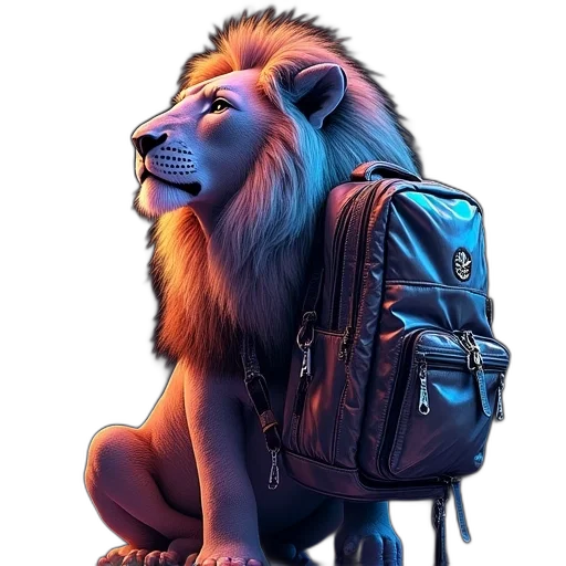 animal, jacket, concept art, 3d render transparent PNG cut-out