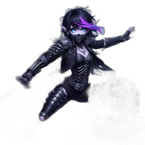 mask, jacket, concept art, fantasy art, cyberpunk, comic book art, outer space, dark transparent PNG cut-out