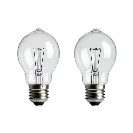 crown, photorealistic, 3d render, two, identical, silver-colored, light, bulbs transparent PNG cut-out