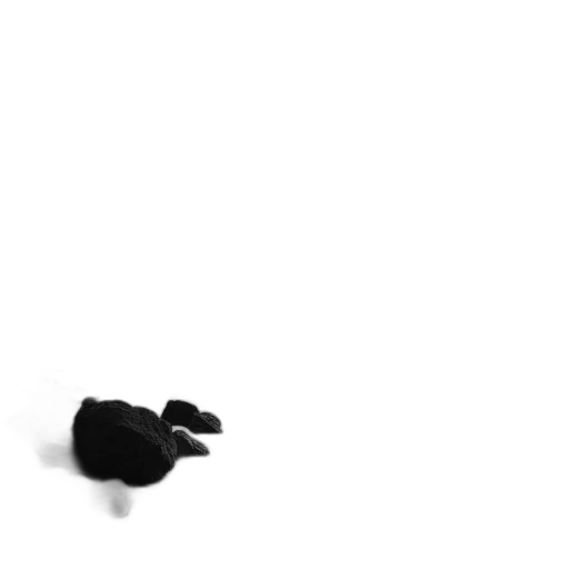 shoes, animal, hair, hat, 3d render, photorealistic, concept art, fog transparent PNG cut-out