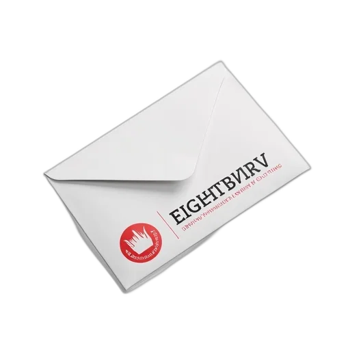jewelry, second, image, shows, white, envelope, red, black transparent PNG cut-out