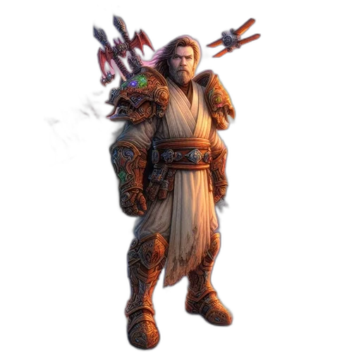 staff, weapon, sword, creature, concept art, fantasy art, 3d render, pixel art transparent PNG cut-out
