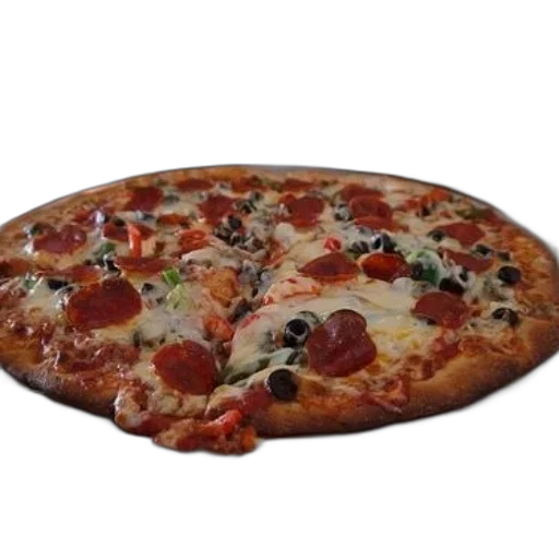 food, weapon, crown, umbrella, 3d render, photorealistic, large, pizza transparent PNG cut-out