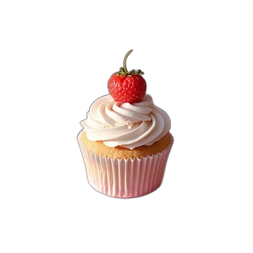 food, crown, hat, 3d render, photorealistic, pixel art, love, cupcake transparent PNG cut-out