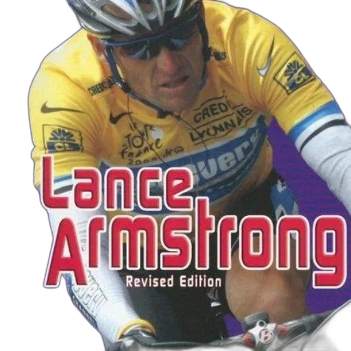 animal, book, cover, cyclist, yellow, jersey, titled, lance transparent PNG cut-out