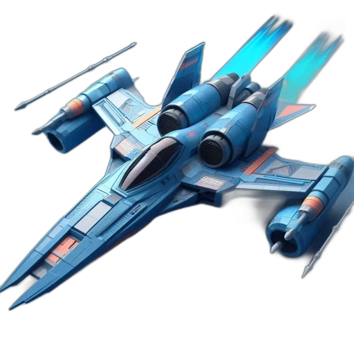 weapon, concept art, 3d render, pixel art, fantasy art, outer space, blue, futuristic transparent PNG cut-out