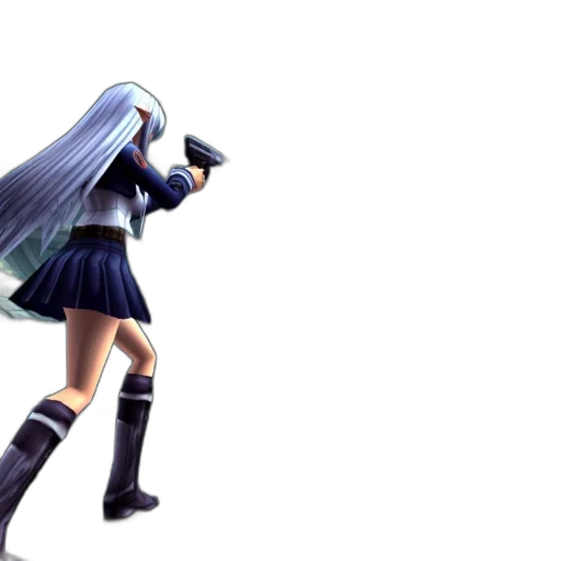 weapon, sword, robot, 3d render, concept art, anime, photorealistic, blue transparent PNG cut-out