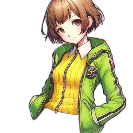 jacket, staff, dress, face, pixel art, concept art, anime, photorealistic transparent PNG cut-out