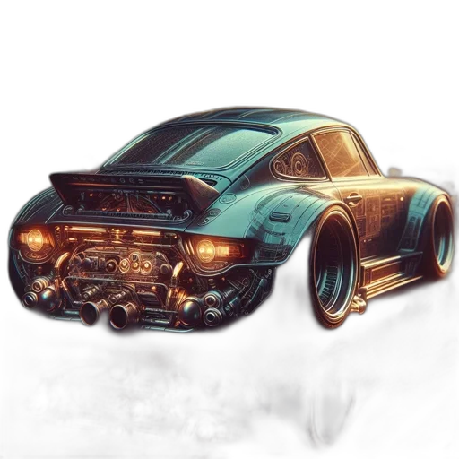 car, weapon, concept art, 3d render, fantasy art, photorealistic, golden, innovative transparent PNG cut-out